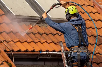 Démoussage et hydrofuge de toiture à Linas